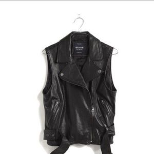Madewell Leather Jacket Vest moto biker Ultimate